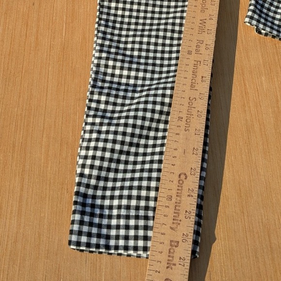 Eric Signature Gingham Retro Ankle Pants Women's 4 Career Casual Cottage - Picture 4 of 6